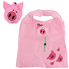 Cute Animals Reusable Grocery Shopping Bags (Fits In Pocket, Heavy Duty, Washable, and Lightweight)