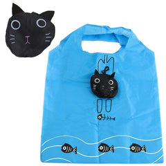 Cute Animals Reusable Grocery Shopping Bags (Fits In Pocket, Heavy Duty, Washable, and Lightweight)