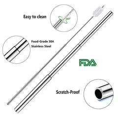 Telescopic Stainless Steel Drinking Straw