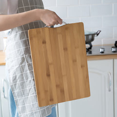 Bamboo Cutting Board w/ Handle - Non-Slip - 3 Sizes to Choose From (1-Piece)