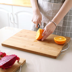 Bamboo Cutting Board w/ Handle - Non-Slip - 3 Sizes to Choose From (1-Piece)