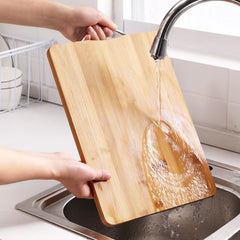 Bamboo Cutting Board w/ Handle - Non-Slip - 3 Sizes to Choose From (1-Piece)