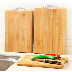 Bamboo Cutting Board w/ Handle - Non-Slip - 3 Sizes to Choose From (1-Piece)