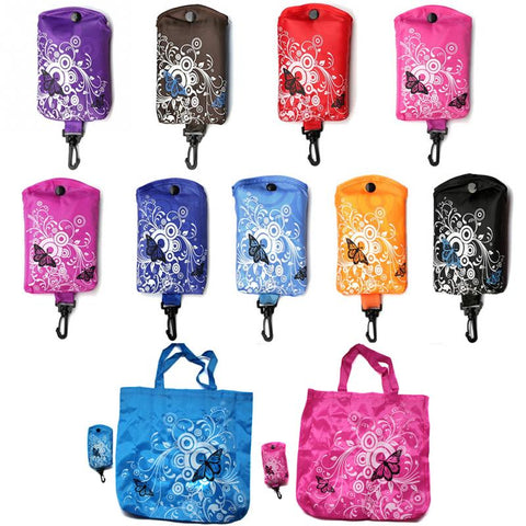 Space Flower Collection Eco Shoulder Bag Reusable Folding Grocery Eco Bags