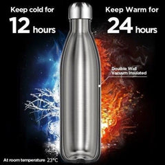 Stainless Steel Water Bottle Leak-Proof and Vacuum Insulated (500ml/16oz)