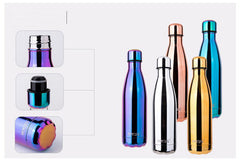 Stainless Steel Water Bottle Leak-Proof and Vacuum Insulated (500ml/16oz)