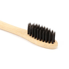 EcoXCulture Bamboo Toothbrush With Charcoal Soft Bristle Super Teeth Whitening Power