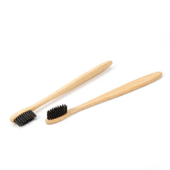 EcoXCulture Bamboo Toothbrush With Charcoal Soft Bristle Super Teeth Whitening Power