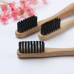 EcoXCulture Bamboo Toothbrush With Charcoal Soft Bristle Super Teeth Whitening Power