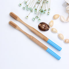 EcoXCulture Bamboo Toothbrush With Charcoal Soft Bristle Super Teeth Whitening Power