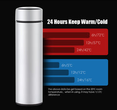 Smart Stainless Steel Water Bottle With LCD Touch Screen