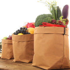 Super Strong and Washable Multiuse Kraft Paper Bags (Storage, Organizer, Plants, Clothing)