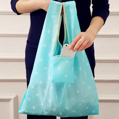 Reusable Eco Folding Grocery Bags Star Blossom Collection