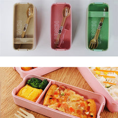 Japanese Style Organic Lunch Boxes With Flatware