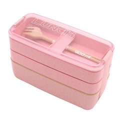 Japanese Style Organic Lunch Boxes With Flatware