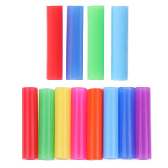 Silicone Straw Tips Anti-Teeth Collision Fits 1/4 inch Wide Stainless Steel Straws (Colors May Vary)