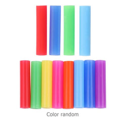 Silicone Straw Tips Anti-Teeth Collision Fits 1/4 inch Wide Stainless Steel Straws (Colors May Vary)