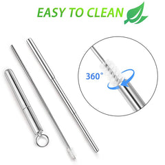 Telescopic Stainless Steel Drinking Straw