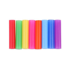 Silicone Straw Tips Anti-Teeth Collision Fits 1/4 inch Wide Stainless Steel Straws (Colors May Vary)