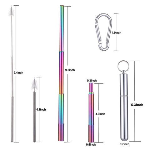 Telescopic Stainless Steel Drinking Straw