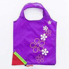 Fruit Flower Reusable Grocery X-Large Bags Cute Designs, Foldable to Fit In Pocket, Machine Washable