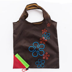 Fruit Flower Reusable Grocery X-Large Bags Cute Designs, Foldable to Fit In Pocket, Machine Washable