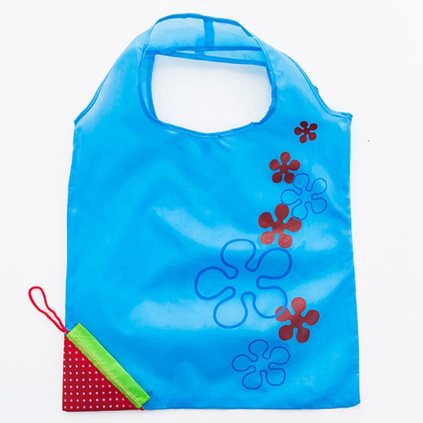 Fruit Flower Reusable Grocery X-Large Bags Cute Designs, Foldable to Fit In Pocket, Machine Washable