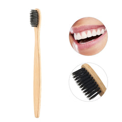 EcoXCulture Bamboo Toothbrush With Charcoal Soft Bristle Super Teeth Whitening Power