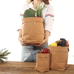 Super Strong and Washable Multiuse Kraft Paper Bags (Storage, Organizer, Plants, Clothing)