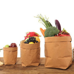 Super Strong and Washable Multiuse Kraft Paper Bags (Storage, Organizer, Plants, Clothing)