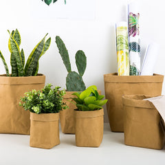 Super Strong and Washable Multiuse Kraft Paper Bags (Storage, Organizer, Plants, Clothing)