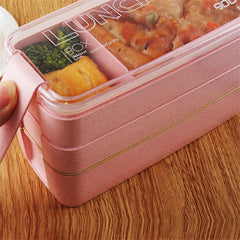 Japanese Style Organic Lunch Boxes With Flatware