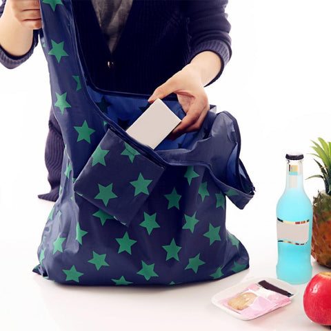 Reusable Eco Folding Grocery Bags Star Blossom Collection