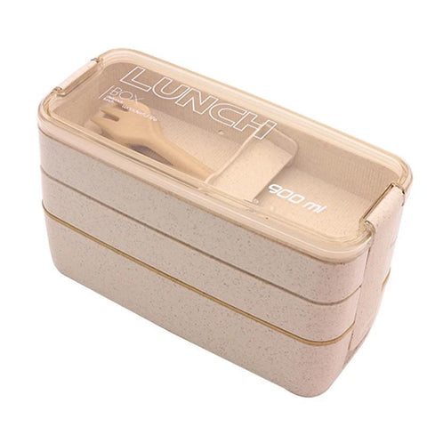 Japanese Style Organic Lunch Boxes With Flatware