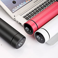 Smart Stainless Steel Water Bottle With LCD Touch Screen