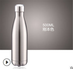 Stainless Steel Water Bottle Leak-Proof and Vacuum Insulated (500ml/16oz)