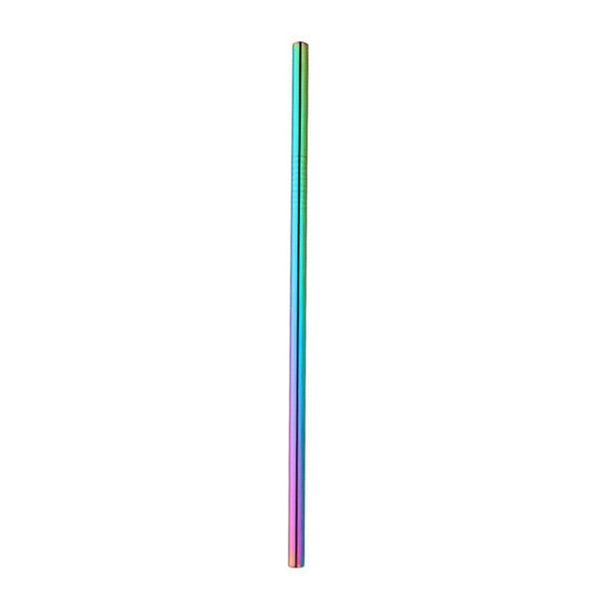 Reusable Stainless Steel Drinking Straws High Quality Multi Color (2 Pieces)